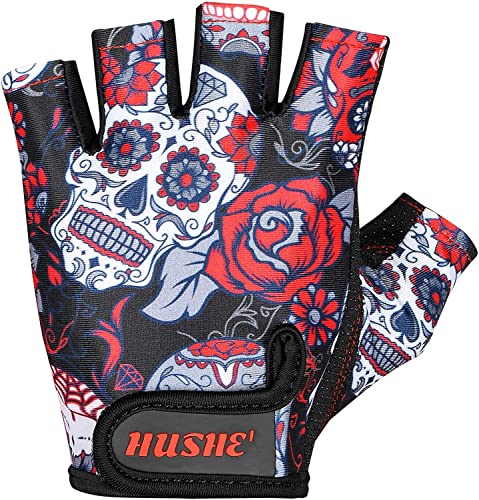 Hushe' Women's Weight Lifting and Cycling Gloves with Palm Support