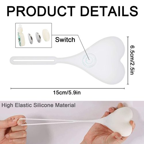 YUERWOVER Bike Balls Tail Light Silicone Cycling Creative Night Essential Reflectors Waterproof LED Warning Rear Light Heart Shaped Bicycle Seat Back Egg Lamp for Truck(Blue)