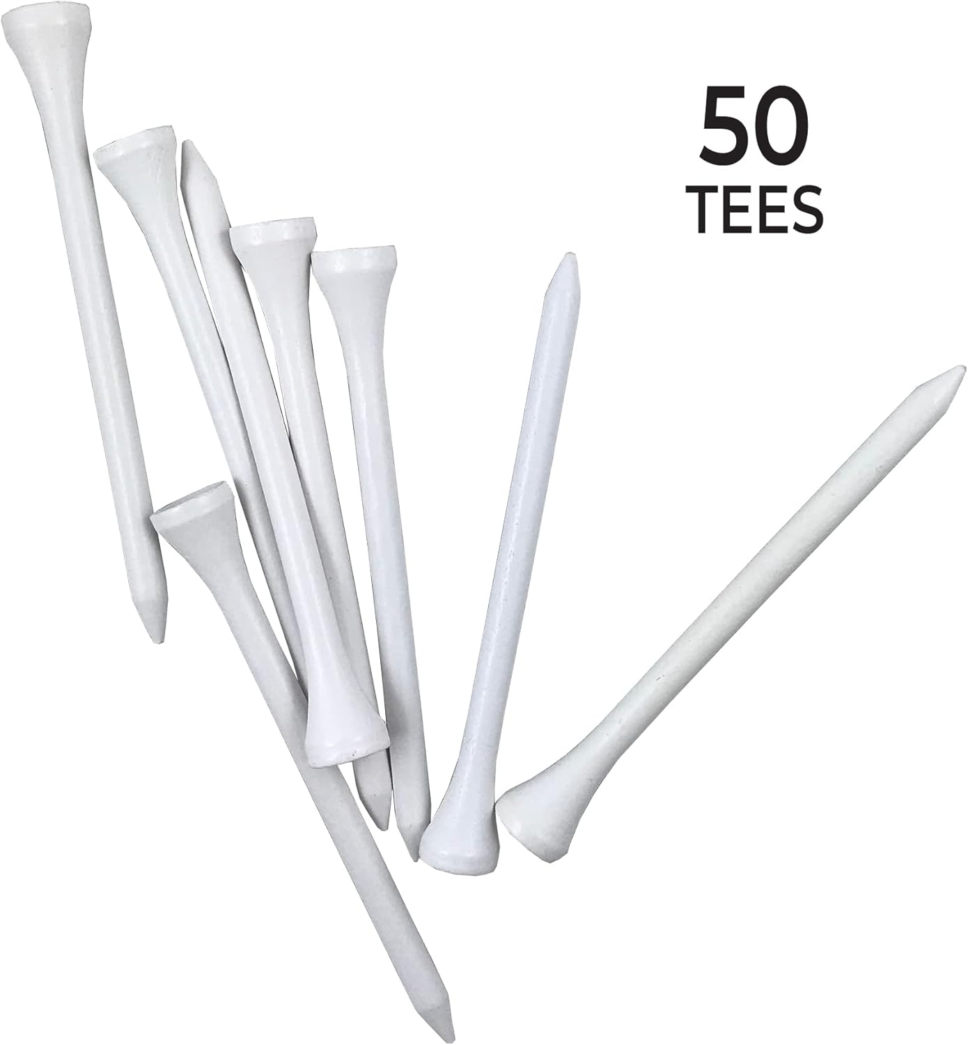 Pride Golf Tee - Deluxe 2-3/4 Inch Tees | 50 Count Bag for Enhanced Performance