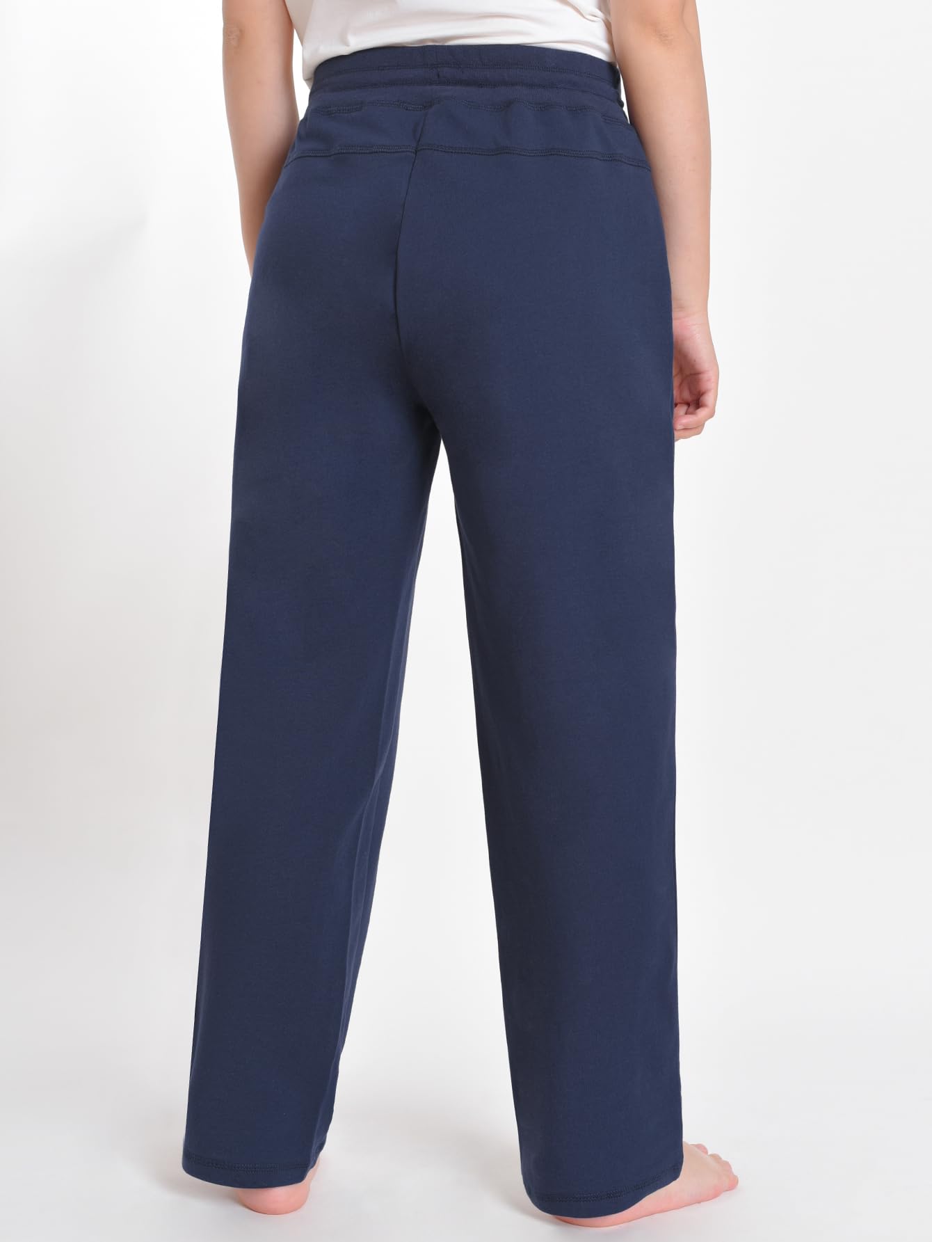 Pintage Women's Petite Sweatpants Petite Length M Navy