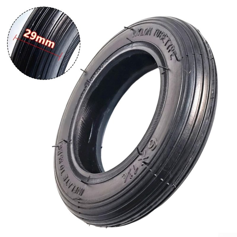6 * 1.25 Thickened Outer Tire For Electric Scooter, 6 inch 6x1 1/4 Vacuum Tire, Rubber Tubeless Tyre Replacement