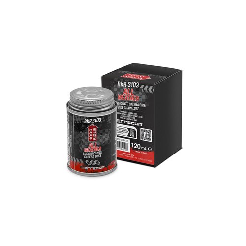 Errecom All Weather Bike Chain Lube - 4 oz Can with Brush for Optimal Performance in Any Condition