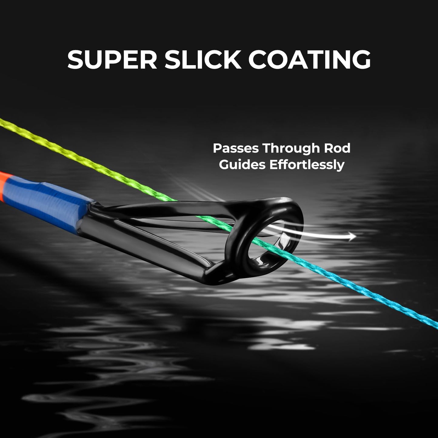 KastKing Superpower Braided Fishing Line, Camo Aqua, 50LB, 150 Yds