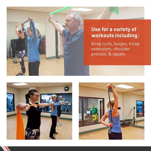 Body Sport Exercise Bands - 25 yd. Roll of Special Resistance Bands for Stretching, Fitness or Physical Therapy, Non-Latex - Extra Heavy Medium Resistance - Black