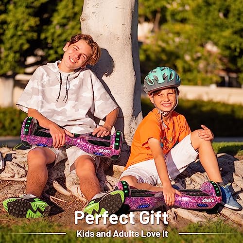 All-Terrain Hoverboard with Bluetooth & LED Lights - Galaxy Purple