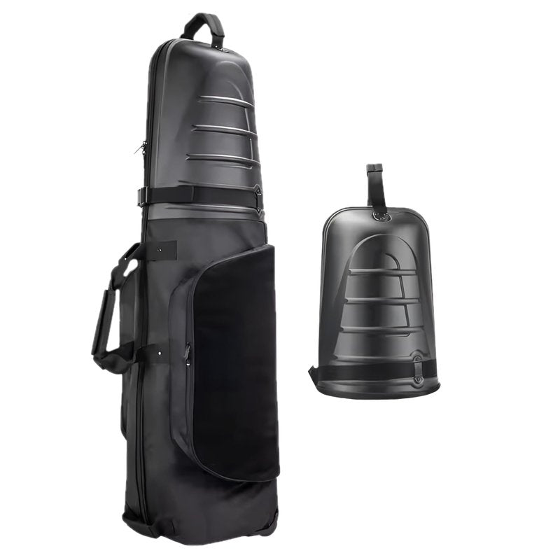 Golf Travel Bags for Airlines with Wheels & Hard Shell Top, Lightweight 1680D Club Travel Case, Foldable Golf Bag for Men with Handles, Side Pockets & Durable Protection