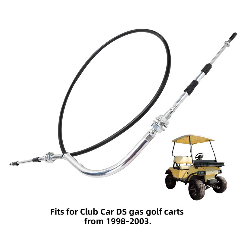 Roykaw Golf Cart Transmission Shift Cable Forward/Reverse Cable Replacement for Club Car DS Gas Vehicles (1998-2003), OEM# 101951401, 101951501, 103379501