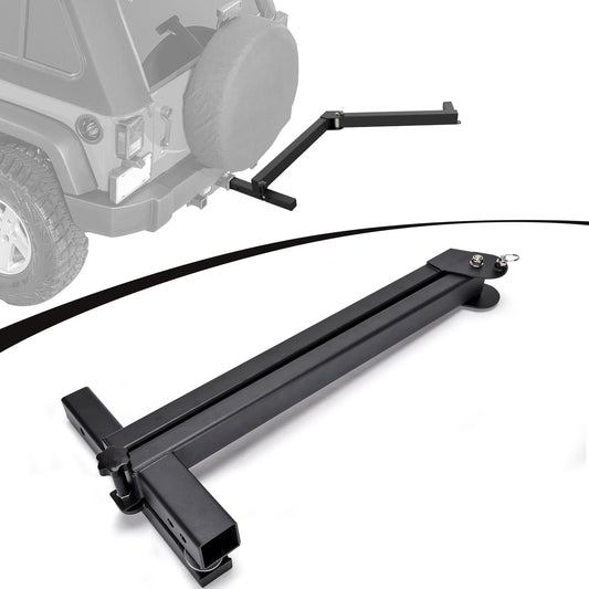 TOPOWN Swing Away Hitch Mount Bike Rack Extension 2” Receiver, Heavy Duty Bicycle Rack Swing Away Hitch Mount Adapter Compatible with Most 2 Inch Hitch Racks, Adjustable 120 Degree, Hold Up to 260 lbs