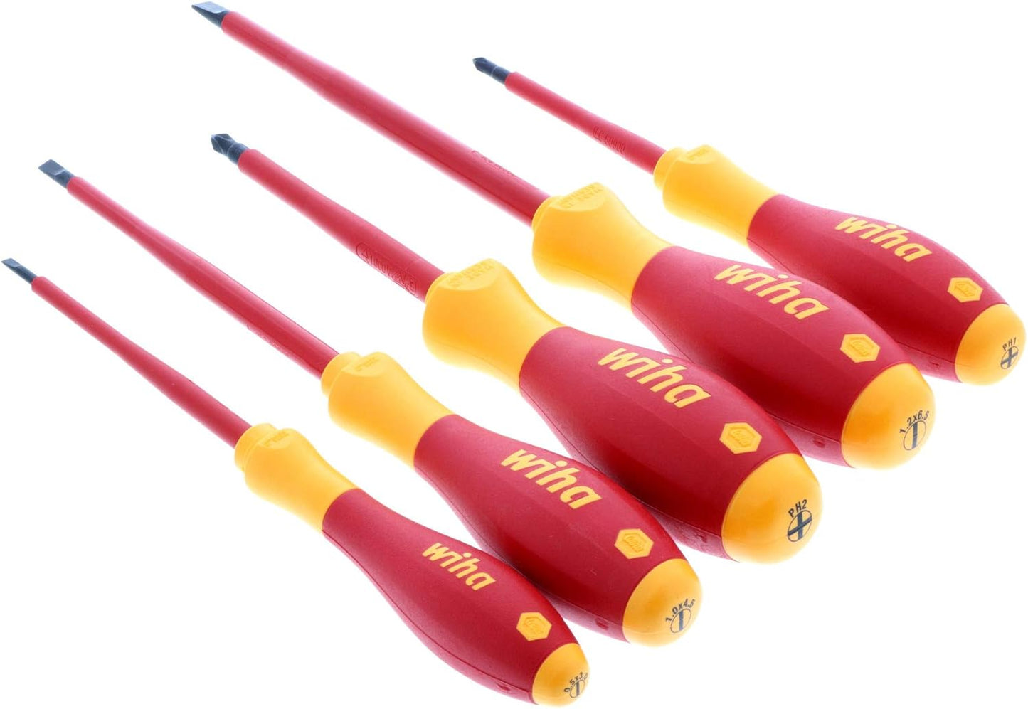 Wiha 6-Piece Insulated SlimLine PocketMax Multi-Driver Set for Safe Electrical Work
