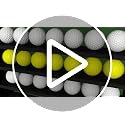 Golf Ball Display Case Rack with Green Felt Background, No Door