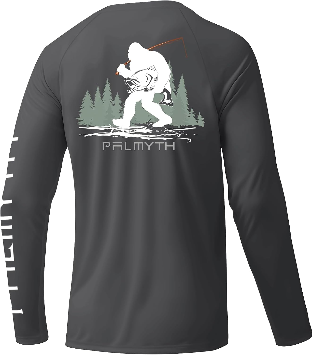 Palmyth Men's Fishing Shirts - UV Protection T-Shirts with UPF 50+ | Long Sleeve Rash Guard Tee