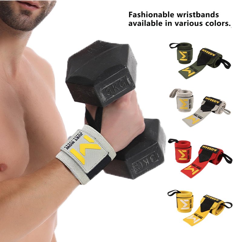 Cinlitek Pro-Grade Weightlifting Wrist Wraps (24") for Gym, Strength Training, and Powerlifting(1 Pair) - Heavy-Duty Thumb Loop Straps for Maximum Wrist Support in Bodybuilding & Fitness (Men & Women)