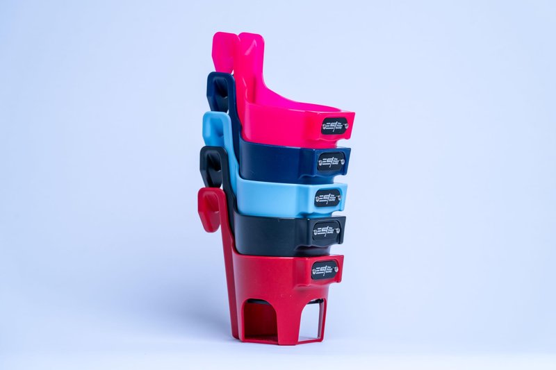 Fence Cup Holder | Drink Holder for Chain Link Fence | Fits Stanley, Yeti & Gatorade | Baseball Dugout, Softball, Pickleball & Tennis | Made in USA | The Fence Buddy (Hot Pink)