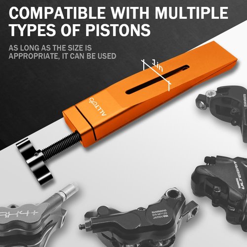 alltoo Brake Tool for Shimano and SRAM, Piston Press Tool for Brake Caliper, Hydraulic Disc Brake Caliper Piston Press Tool Compatible with All Brands, for Quick Brake pad Replacement