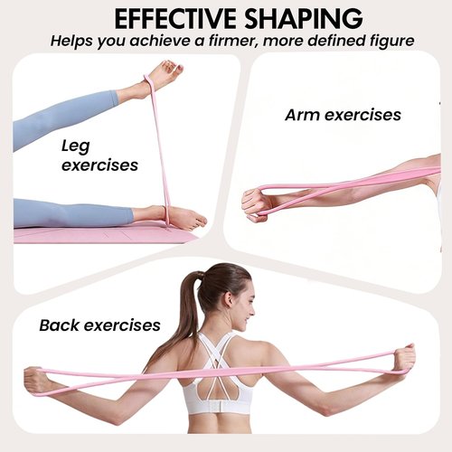 Figure 8 Resistance Band - Non-Slip Handles for Home Gym & Yoga | Ideal for Men & Women