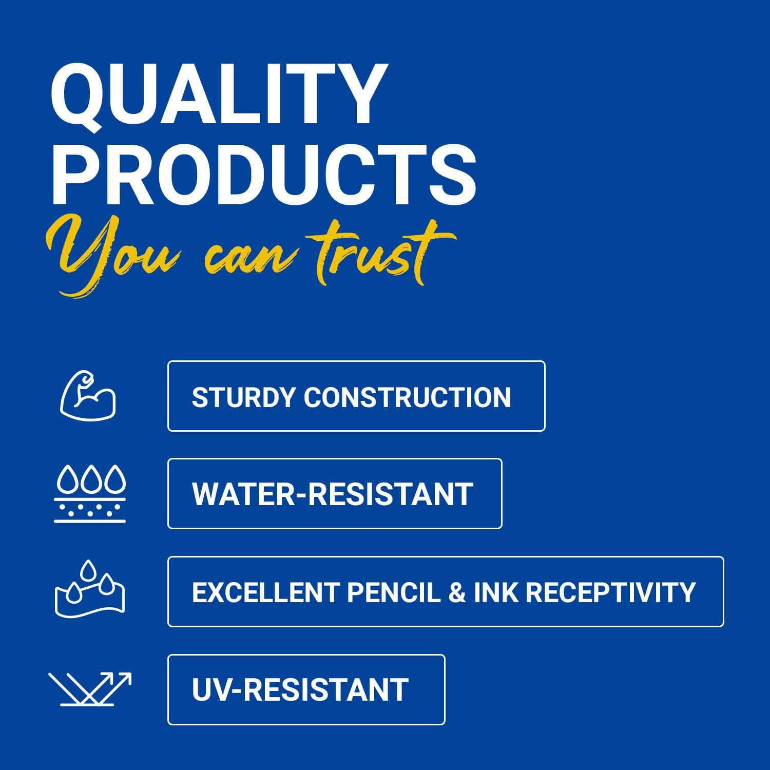 Royal Brites White Poster Board, Classic Presentation Board, 11 x 14 Inches (60 Pack)