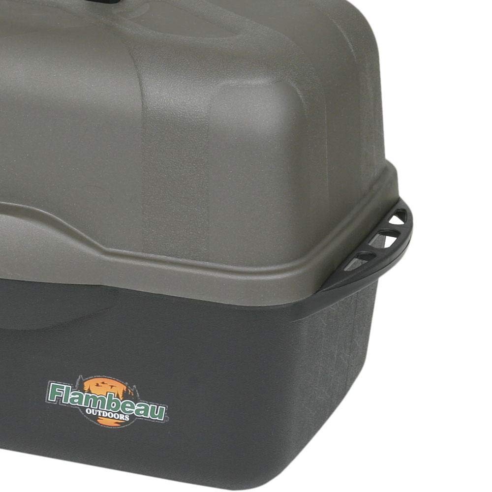 Flambeau Tackle XL 3-Tray Tackle Box, Black/Dark Gray, (2137B)