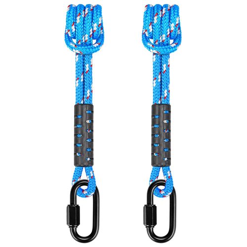 BeneLabel Poseidon Series Sewn Prusik Loops Ropes, Safety, 19", Diameter 2/5", 2 Pack, Blue