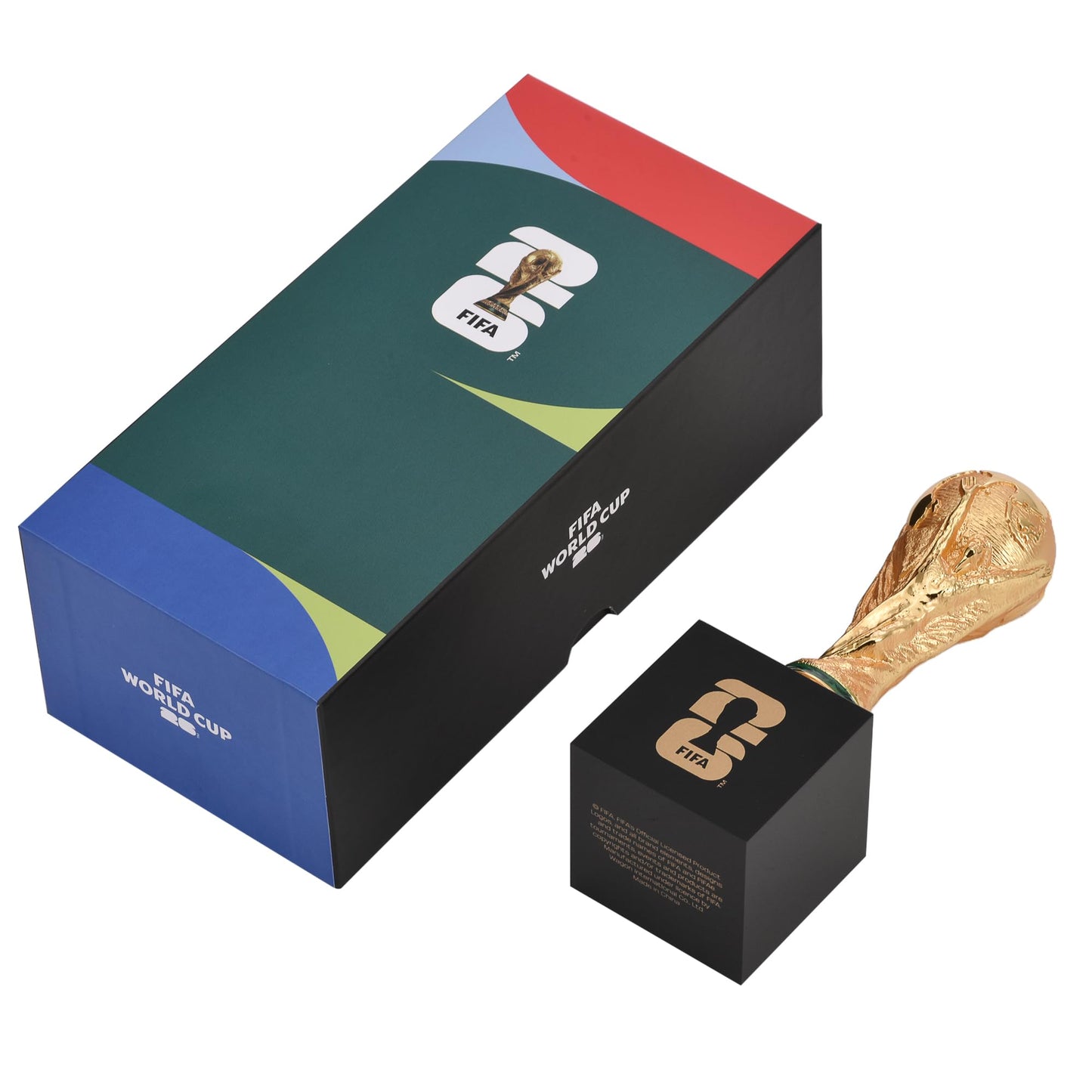 Official FIFA World Cup 2026 Edition - 5.9 Inch 3D Trophy w Acrylic Base -Timeless Collector’s Item Heavy Premium Zinc Alloy - FIFA World Cup Trophy Replica Perfect for Man Cave or Fútbol Memorabilia