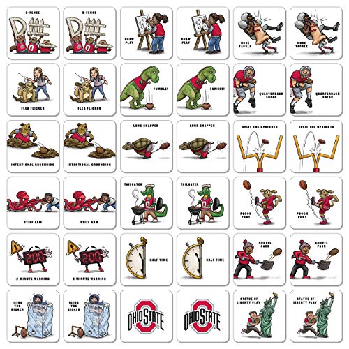 Ohio State Buckeyes Memory Match Game - Humorous Family Fun
