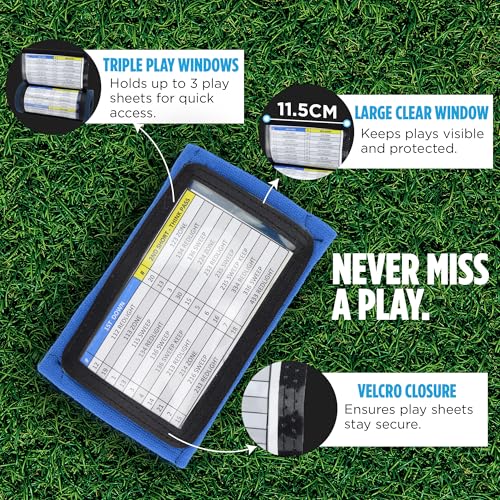 Youth Sports Wrist Coach with Triple Viewing Windows - Football & Baseball Wristbands