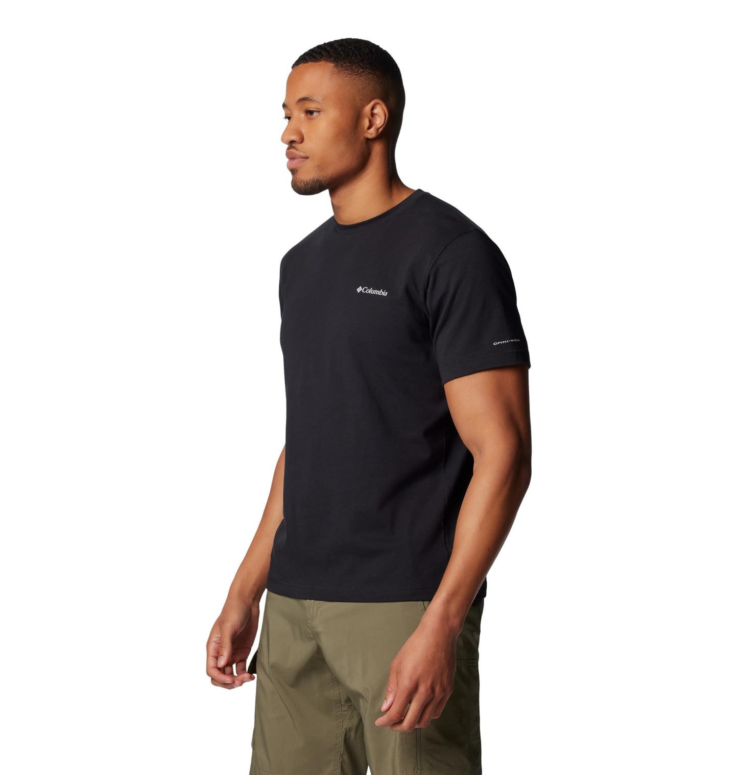 Columbia Men's Thistletown Hills Graphic Short Sleeve, City Grey Heather/Hikers Graphic, Large Tall