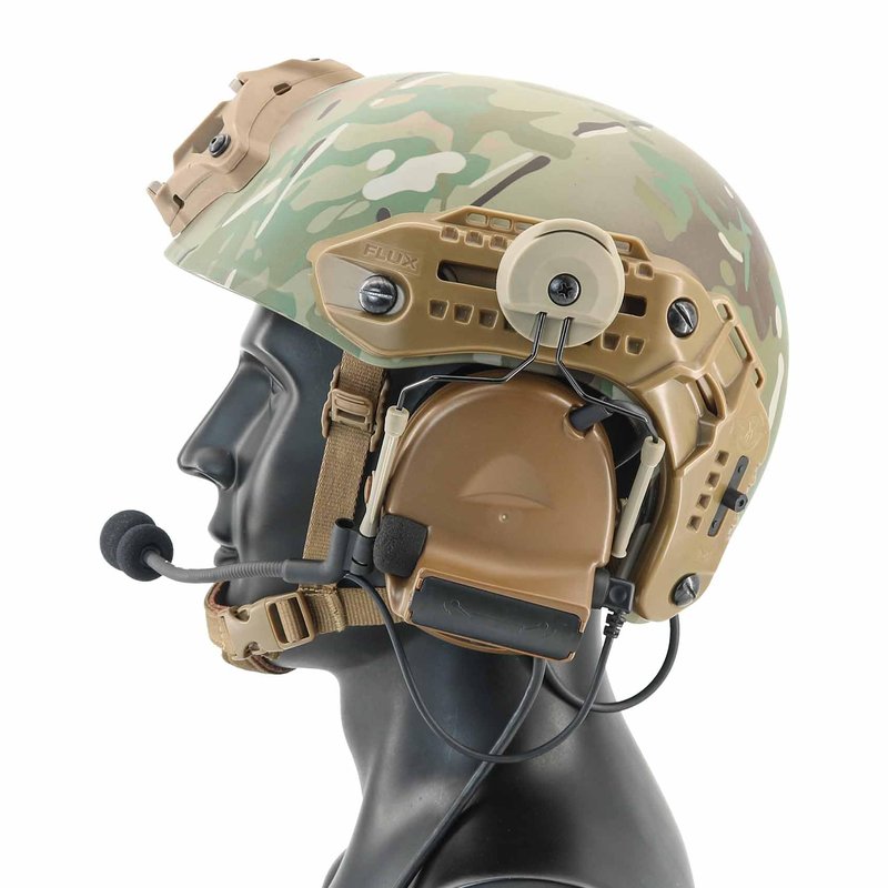 Hearangel COM Rail Adapter Mouting Adapter Compatible with COMTAC Headsets & MTEK M-LOK Helmets for Airsoft Sports (Tan)