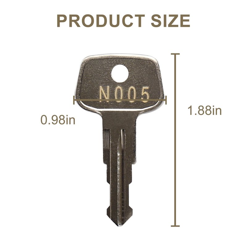 N005 Thule Series Frame Keys, N005 Key Replacement for Thule Ski, Roof, Cargo Box, Carrier Racks and Crossbar [Code N005]