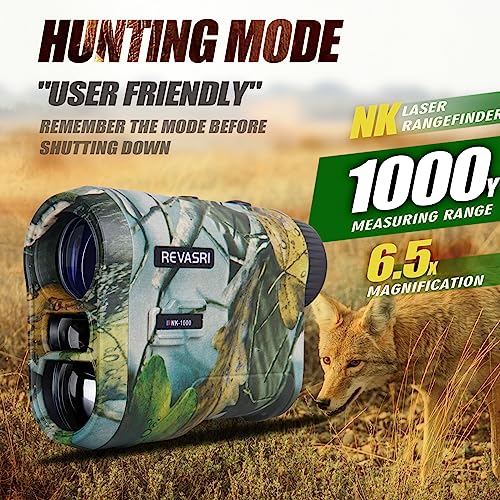 Laser Rangefinder for Hunting - 1000 Yards, Rechargeable, Accurate