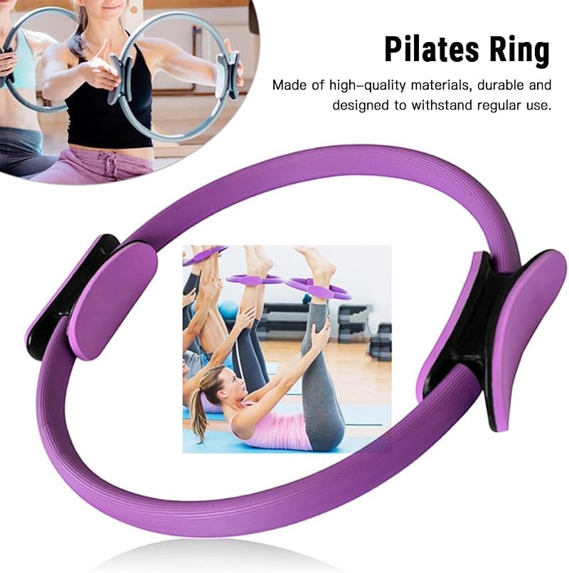 Pilates Ring Kit for Home Workouts - Pink Resistance Bands & Accessories