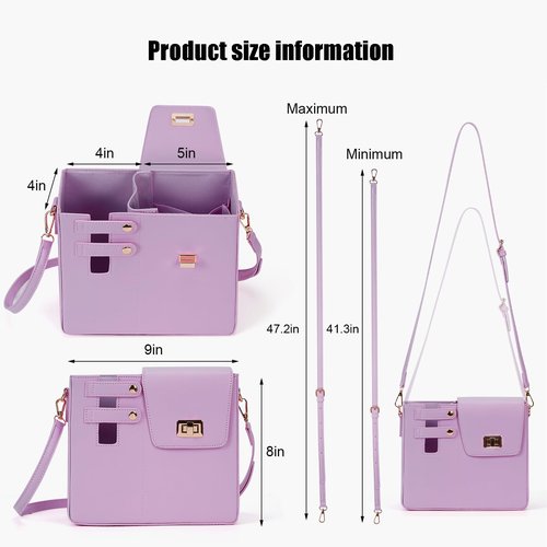 Stanley Purse,Water Bottle Bag Outdoor Portable Crossbody Bag Stanley Cup Holder with Strap Women's Shoulder Bags (Purple)