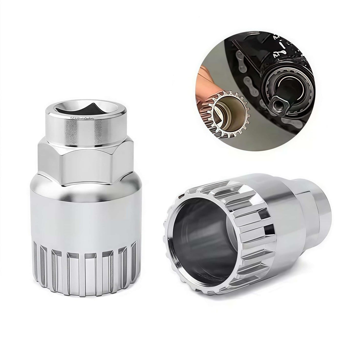 Phidinova Bike Bottom Bracket Removal Tool with 20-Tooth, Heavy-Duty Crank Puller Drive Wrench Compatible with Shimano Bottom Bracket