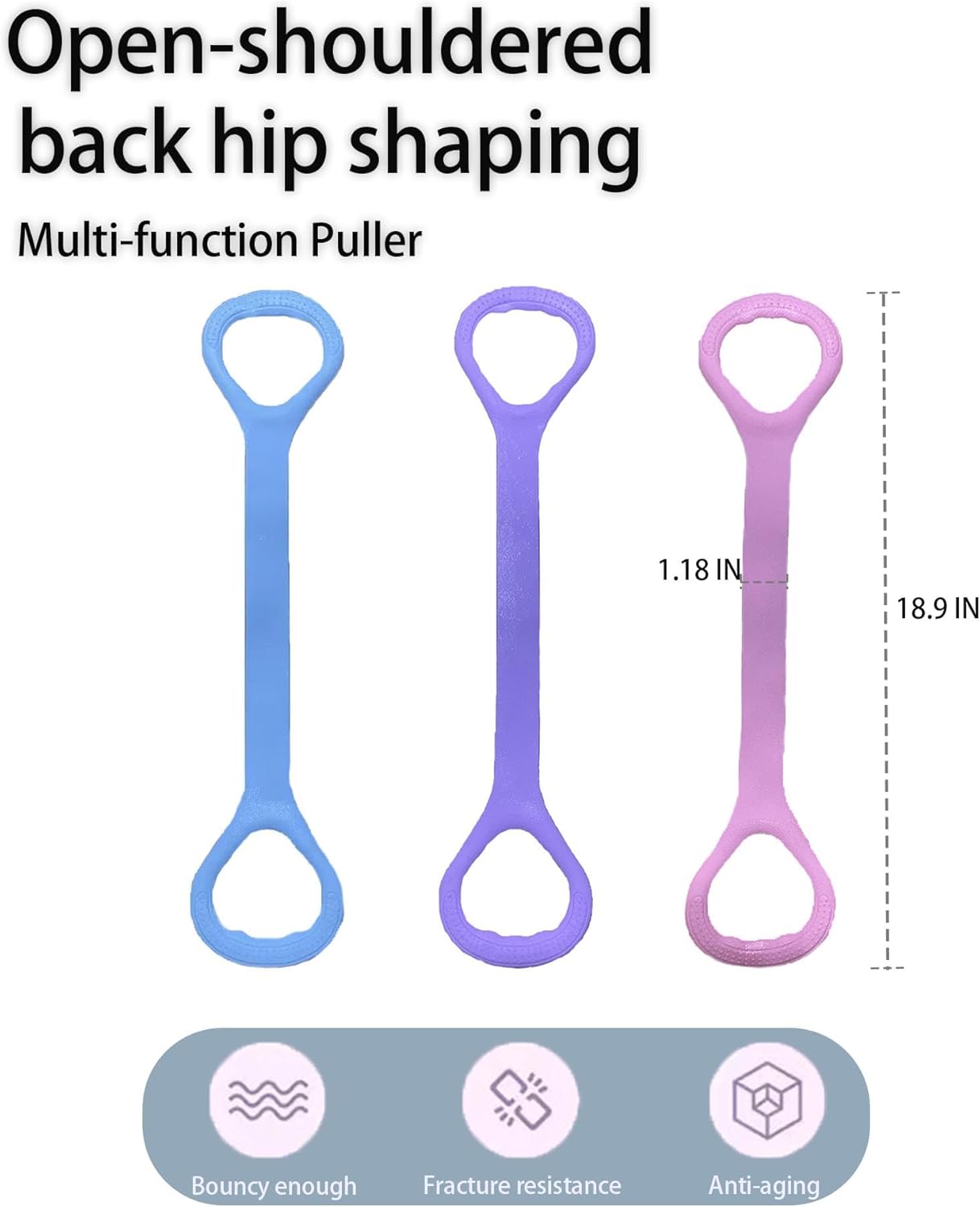 Skiennix Figure 8 Resistance Band - Versatile Elastic Workout Bands for Arm, Back & Shoulder Training