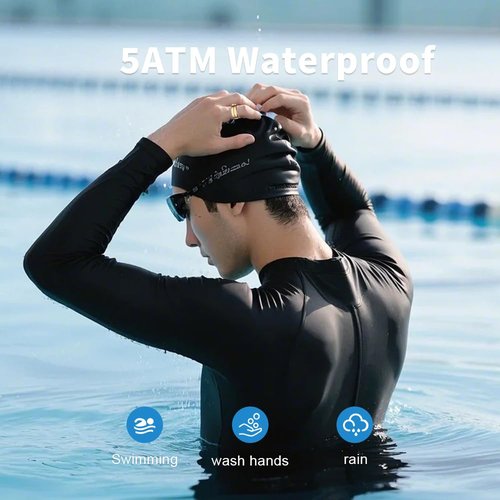 UouNeaCo New Smart Ring for Women and Men, Fitness Tracker with Heart Rate Monitor, Sleep Tracker,100+ Sport Modes, Step Counter, IP68 Waterproof, No Subscription Fee for iOS/Android (Black, 9)