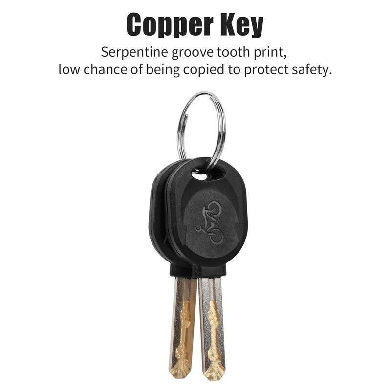 Bike U-Lock with 2 Keys, Heavy Duty High Security Anti-Theft Lock, Waterproof Rustproof Bicycle U-shaped Lock for Electric Scooter Mountain Bikes, Road Bikes, Shop Doors, Fences, with Mounting Bracket