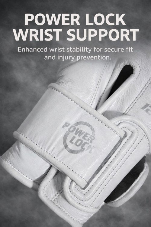 Elite Force Boxing Gloves for Men & Women – 100% Genuine Leather, 5-Layer Padding, Wrist Support, Mesh Palm – Training, Sparring, Heavy Bag – 12oz 14oz 16oz (Black/White, 12oz)