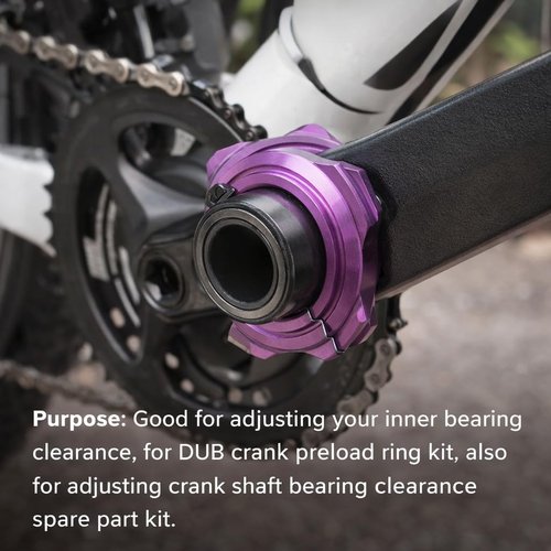 28.99mm Crank Alloy Bottom Bracket Adjuster, Bike Crankset Preload Adjuster Bottom for Dub Crank Upgrade Parts