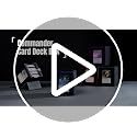 Card Deck Box for MTG Commander - Holds 100+ Double-Sleeved Cards - Black Grey
