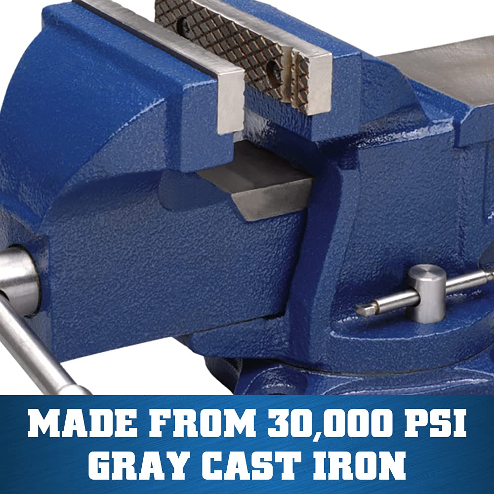Wilton General Purpose Bench Vise, 4" Jaw Width, 3" Max Jaw Opening, 2-1/4" Throat (11104)