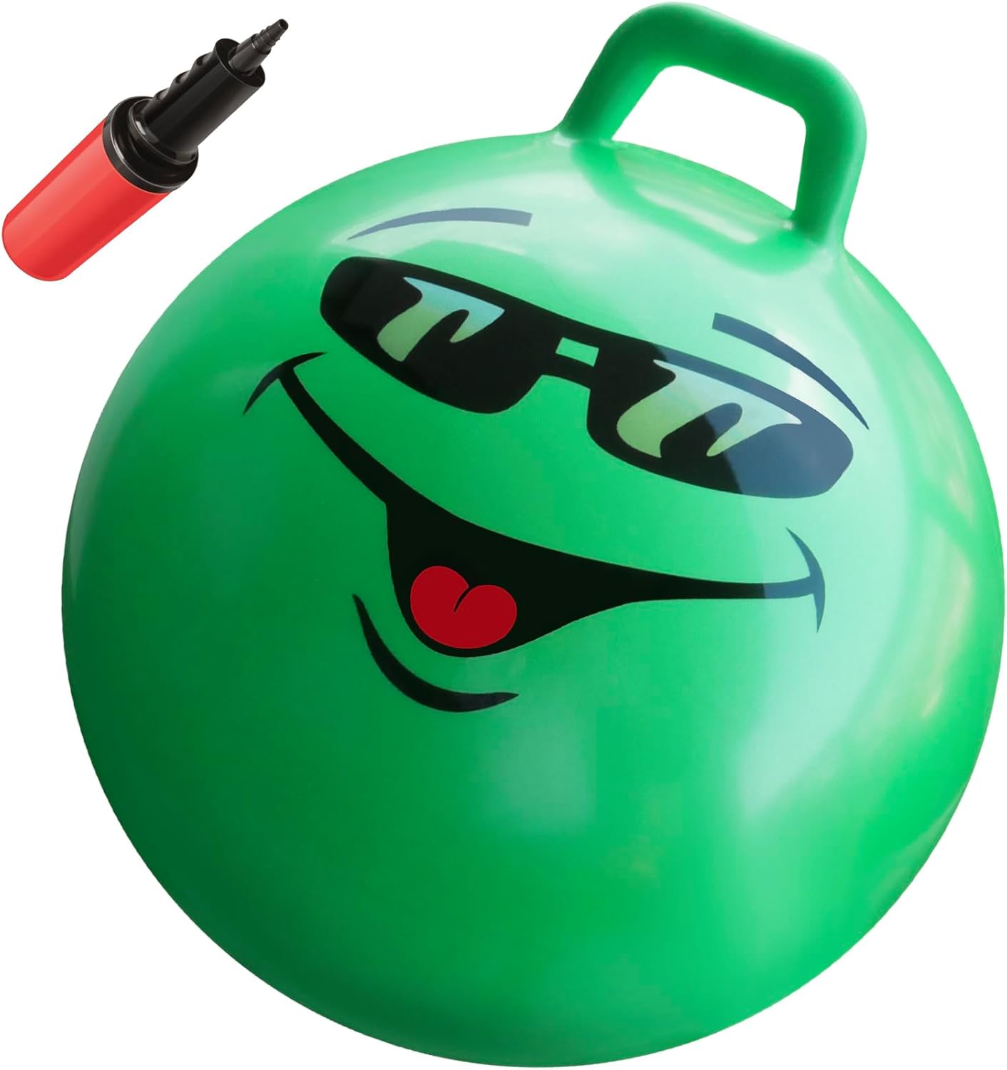 WALIKI Hop Ball Toy - 18” Green Jumping Therapy Ball for Kids Aged 3-6 | Fun Outdoor Activity