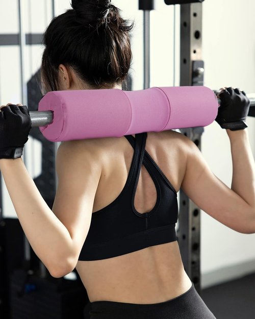 **Skiennix Barbell Squat Pad Set - Anti-Slip Nylon Padding for Comfort | Thick Foam for Squats & Lunges**