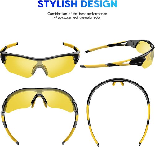 BEACOOL Polarized Sports Sunglasses - Versatile TAC Lens for Men, Women & Youth | Ideal for Baseball, Cycling, and More