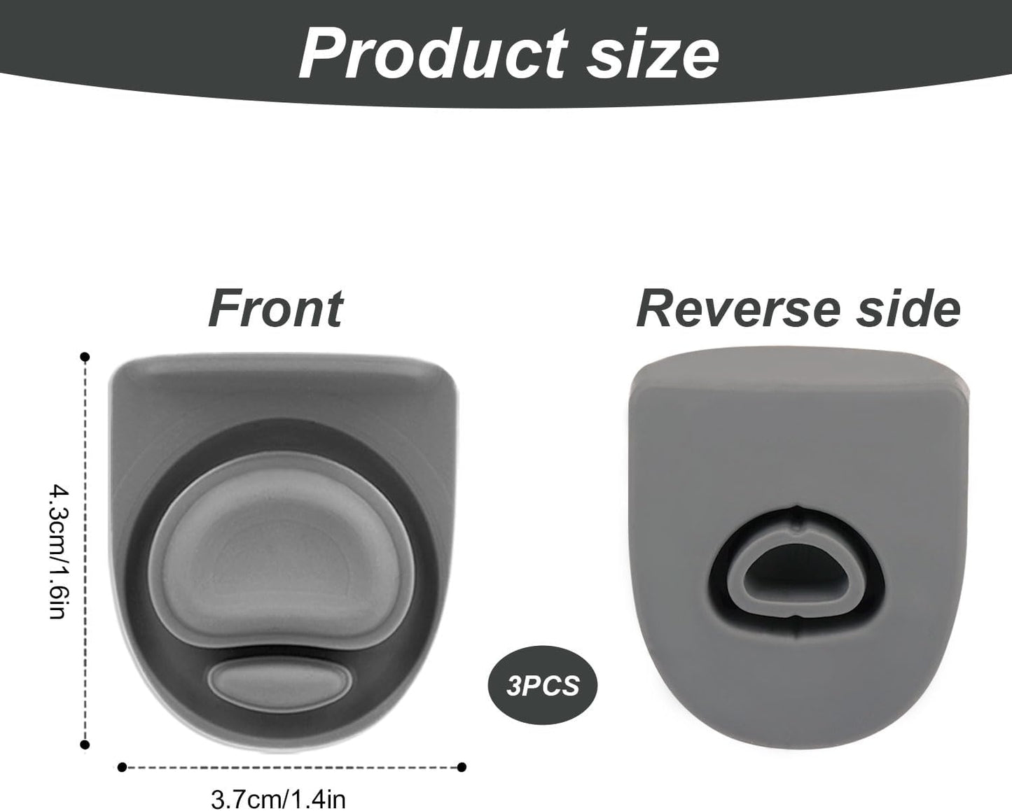 PEUTIER Replacement Stoppers for Owala FreeSip Water Bottles - BPA-Free Silicone Gaskets | 3-Pack