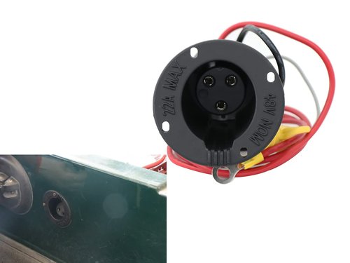 Golf Cart Club Car DS 48V Charger Receptacle and Fuse Assembly for Club Car DS Golf Cart OEM#101802101 1017968-01 1018949-01