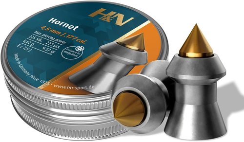 H&N Sport Hornet Airgun Pellets - Pointed Design for Precision Shooting | 500 Count
