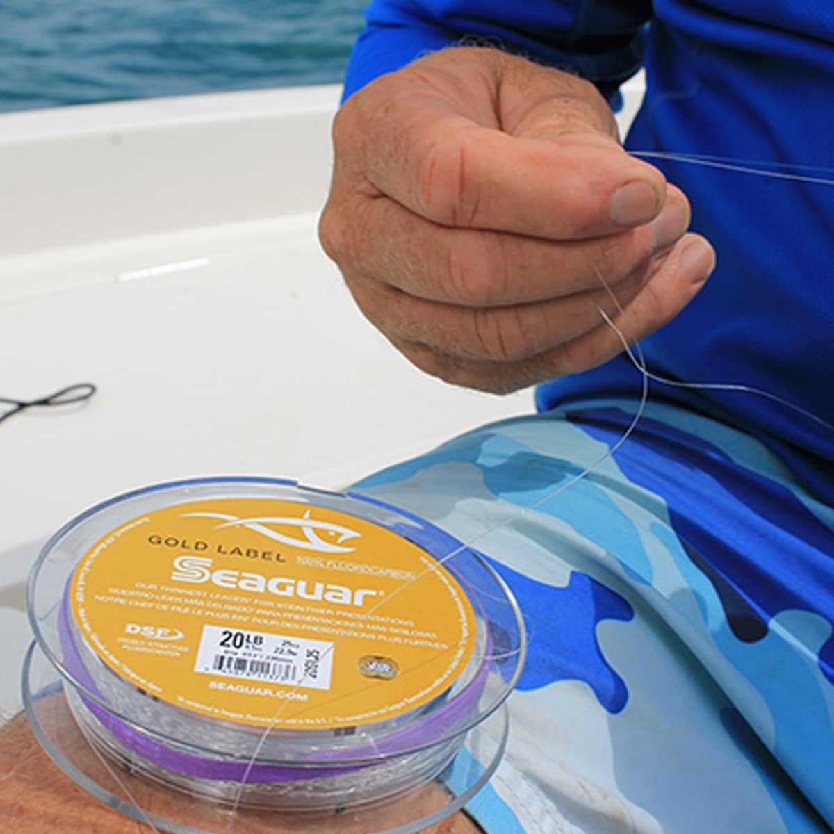 Seaguar Gold Label Fishing Leader Line - 100% Fluorocarbon for Fresh & Saltwater, Clear, Multiple Sizes