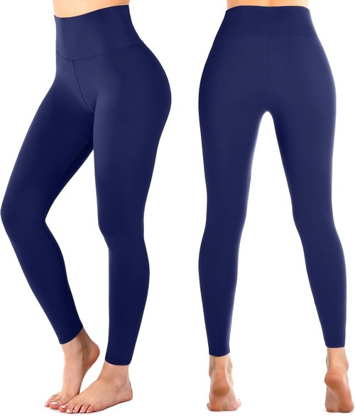 Leafigure High Waisted Leggings - Soft, No See-Through Yoga Pants for Women | Ideal for Gym & Running