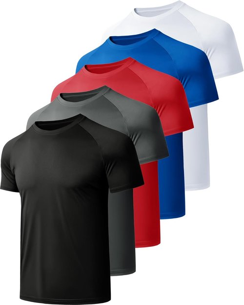 CE' CERDR Men's Athletic Shirts - Quick Dry Performance Short Sleeve Workout Top