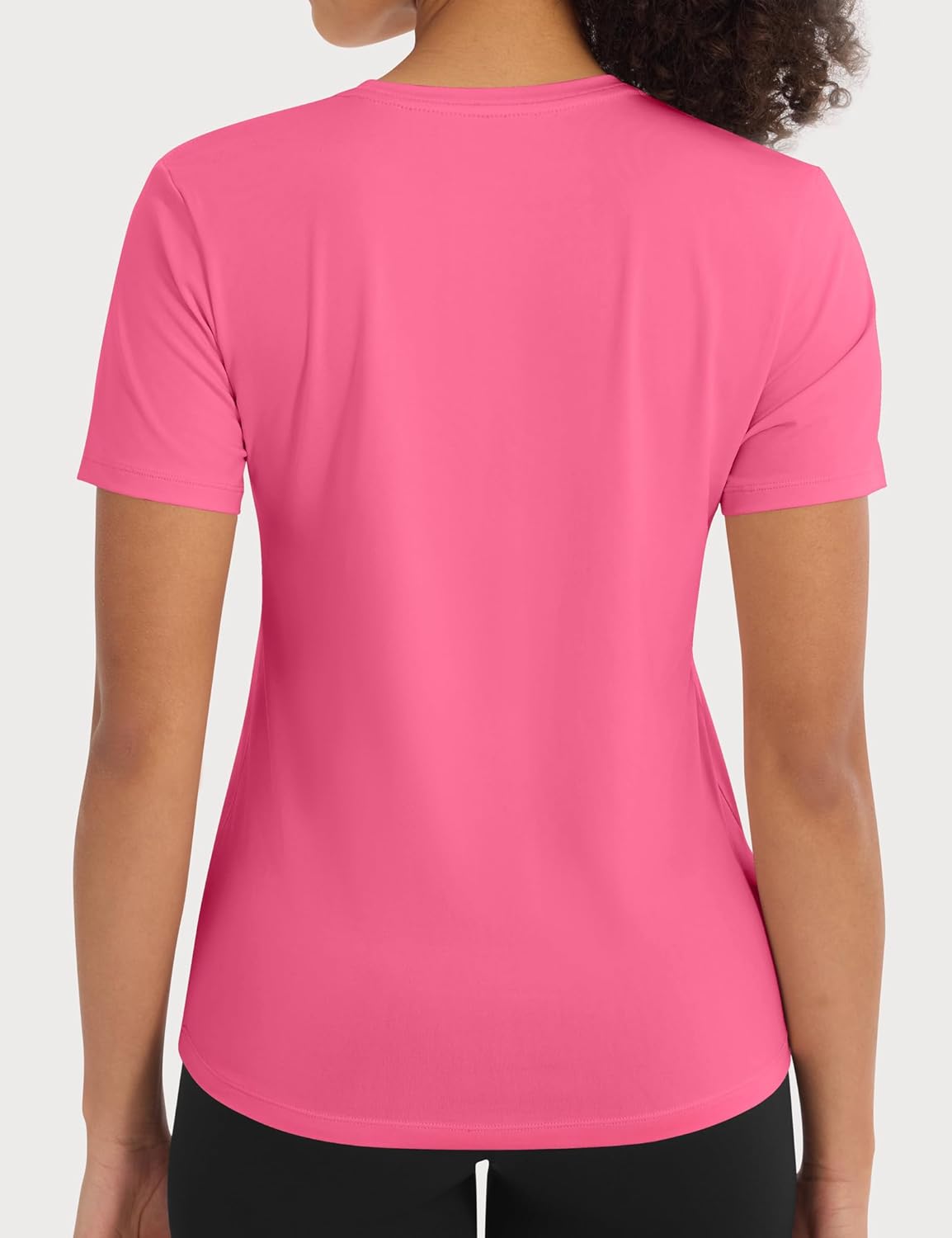 Skiennix Workout Tops for Women - Crew Neck Dry Fit Athletic T-Shirts | 5 Pack for Gym & Yoga Fitness