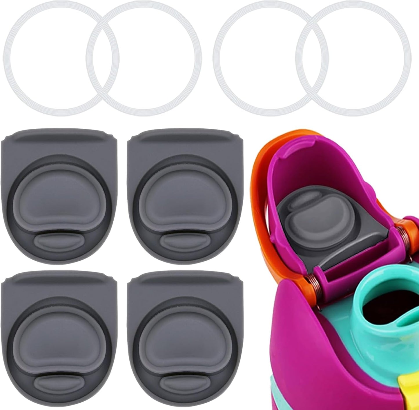 Owala | Replacement Lid Rubber Seal Stopper & O-Ring Gasket Set - Fits 16/19/24/25/32/40 oz Water Bottles